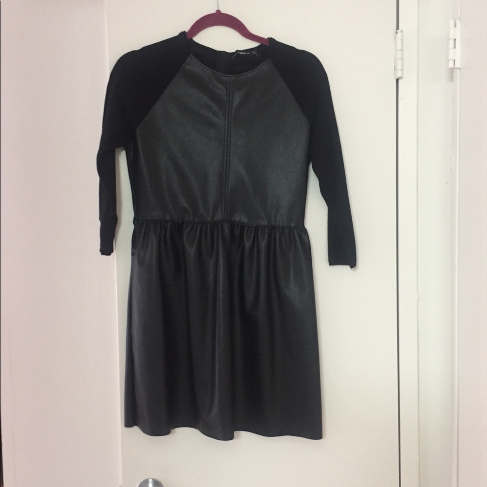 Zara leather dress size S